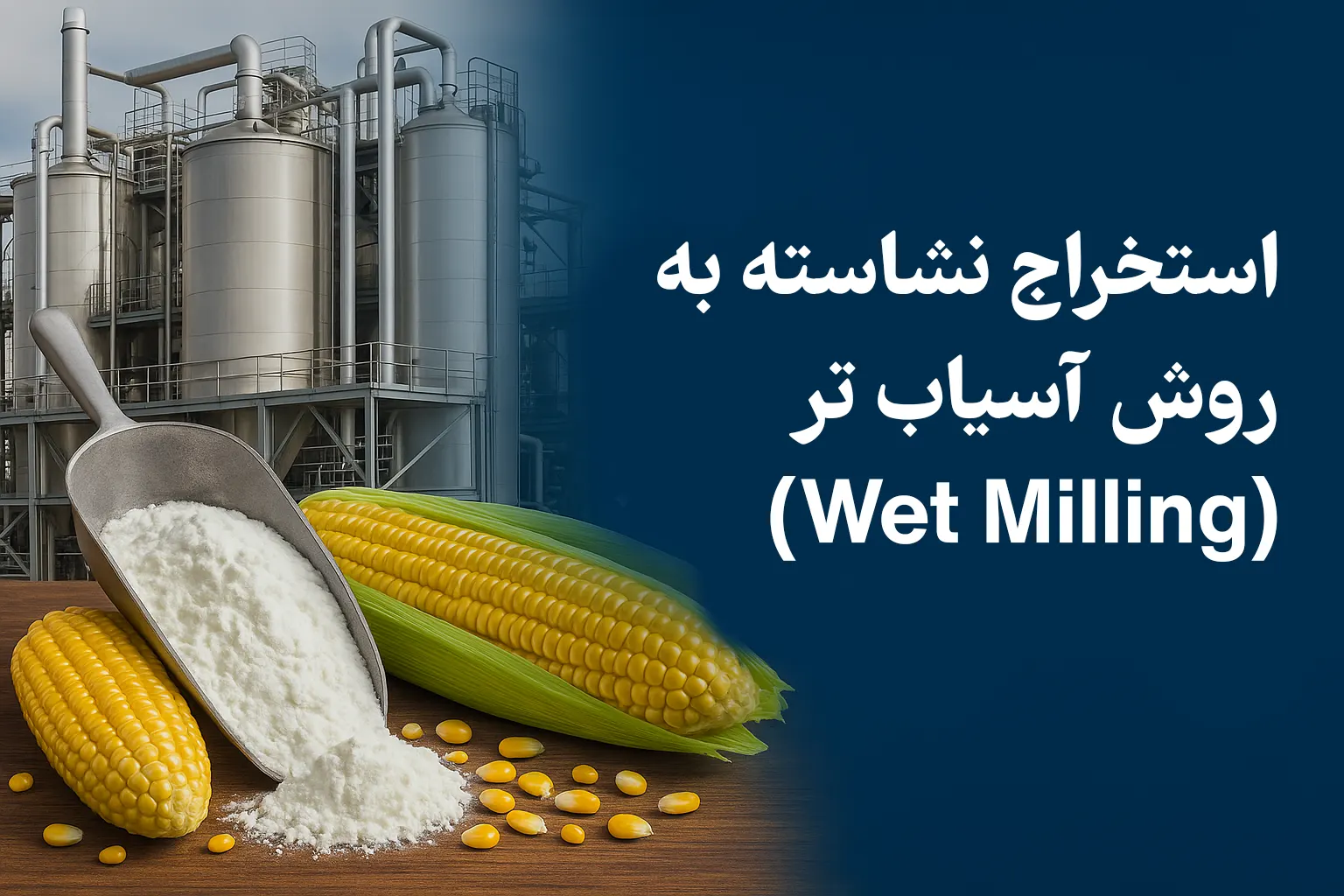 استخراج نشاسته به روش آسیاب تر (Wet Milling)